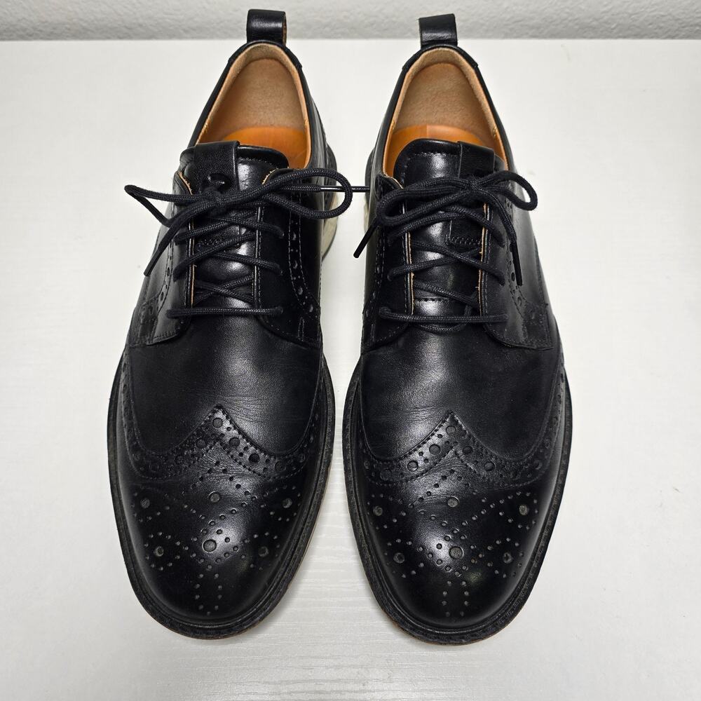 ECCO ST1 Hybrid Wingtip Oxford Sneakers Men’s Size 7-7.5 Black Leather | Comfort